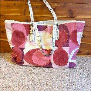 Rare Y2K Suede Coach Bag